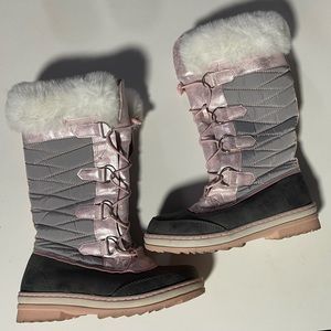 Justice Girls Snow boot with faux fur